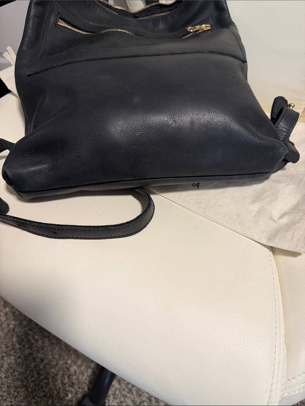 All leather backpack - Picture 4 of 4